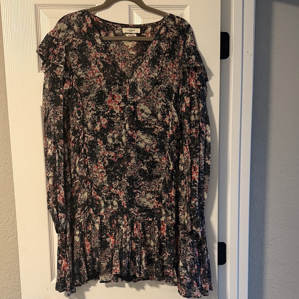 Isabel Marant Etoile Floral Long Sleeve Dress